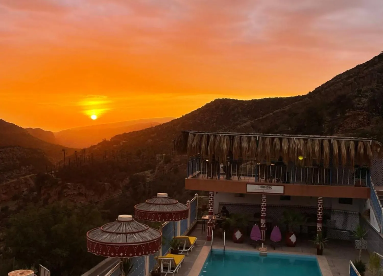 Auberge Les Montagnes Du Paradis Your Hidden Retreat In Paradise Valley Tagherat Anekrim